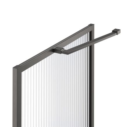 Amien Gunmetal Shower Screen Angled Support Bar 480mm