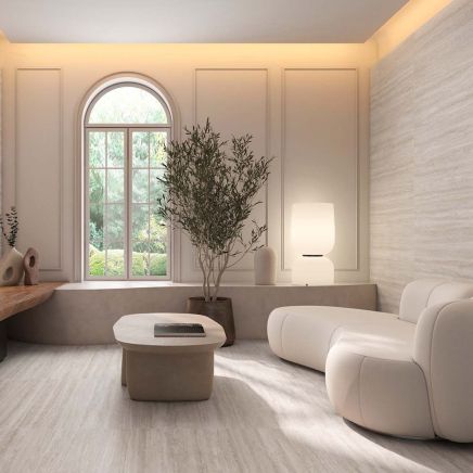 Vesuvius Marfil Matt Porcelain Tile 600x600mm