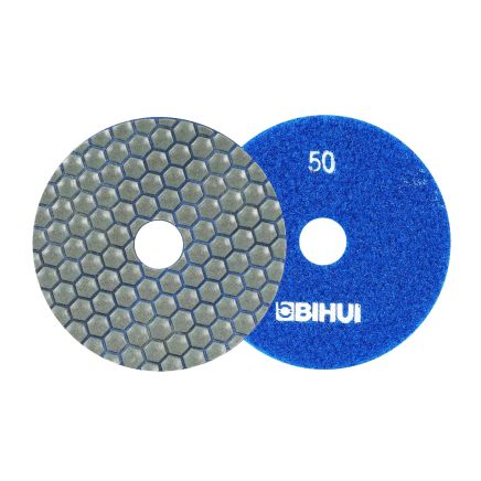 BIHUI 4" Dry Diamond Polishing Pad 50 Grit - BU-DPP405
