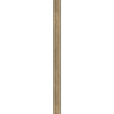 Vero Light Oak Slatted Wood Waterproof Postform & Tongue Edge Shower Wall Finishing Panel 2420x160mm