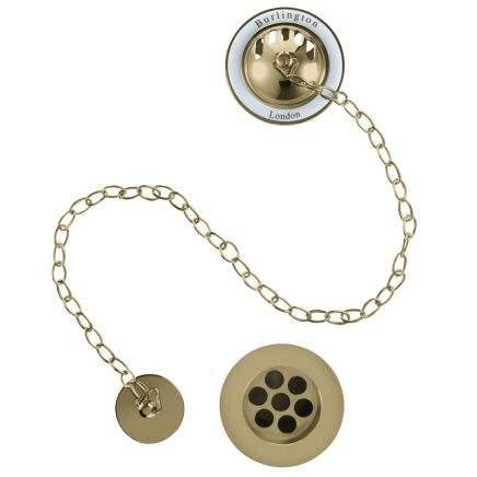 Burlington Gold Plug & Chain Bath Waste