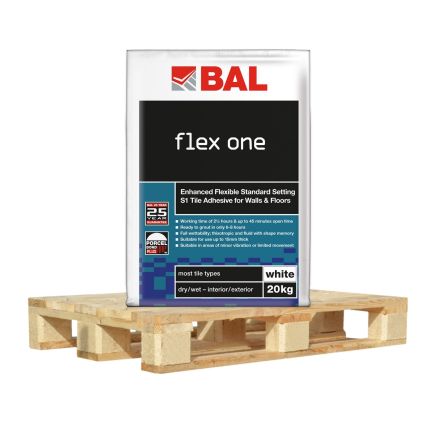 BAL Flex One Tile Adhesive - 20kg (Half Pallet Deal - 25 Bags)