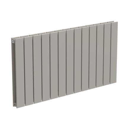 Livio Beige Horizontal Double Panel Aluminium Radiator 600x1170mm