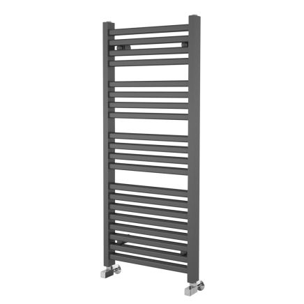 Teon Anthracite Double Heated Towel Rail 1200x500mm
