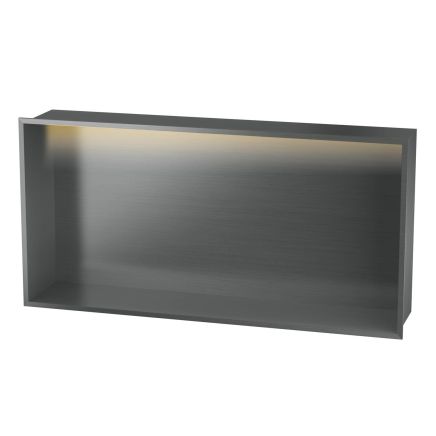 Montaro Gunmetal LED Shower Niche 300x600mm
