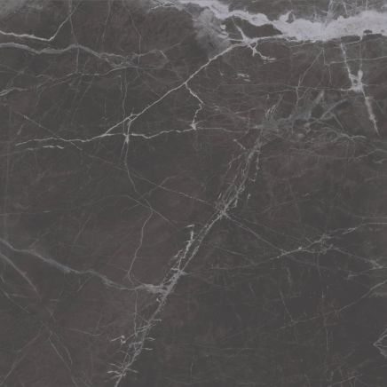 Glacier Black Marble Gloss Porcelain Tile 900x900mm