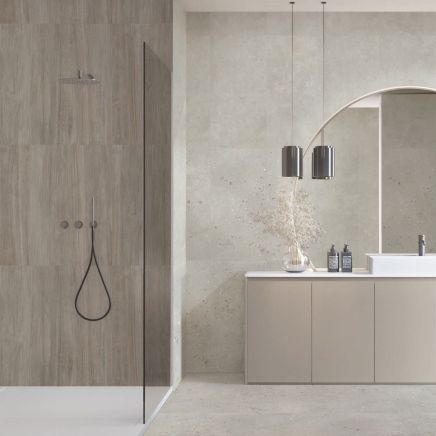 San Diego Textured Beige Stone Porcelain Tile 1200x600mm