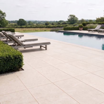 Lagos White Outdoor Matt Porcelain Tile 1200x600mm