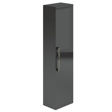 Nante Anthracite Wall Mounted Tall Storage Cabinet