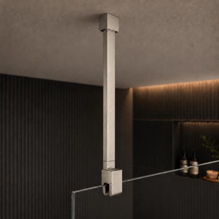 Oxford Nickel Shower Screen Ceiling Support Arm 800mm