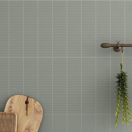 Viera Oliva Ribbed Matt Ceramic Brick Tile 75x300mm