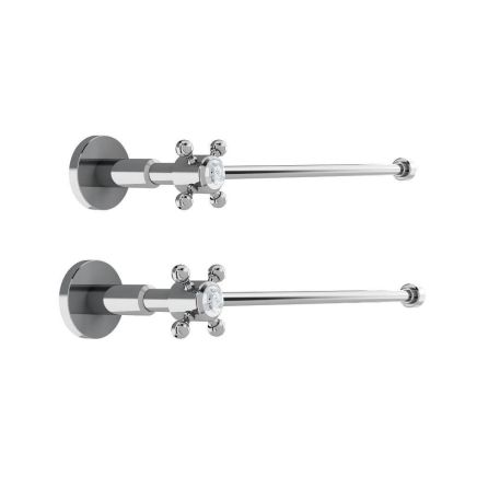 Burlington Chrome Basin Tap Shut Off Valves (Hot/Cold)