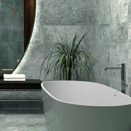 Sinisterra Seagreen Gloss Porcelain Tile 1200x600mm