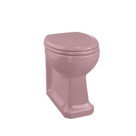 Burlington Confetti Pink Back to Wall Toilet with Soft Close Seat