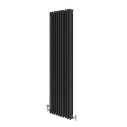 Upton Grey Triple Vertical Traditional Column Radiator 1800x470mm