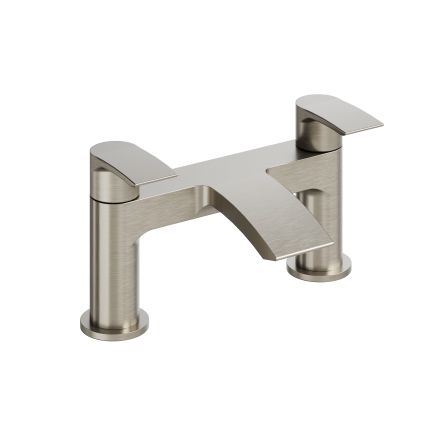 Tear Brushed Nickel Bath Filler Tap