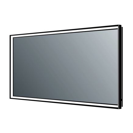Adison Black Framed LED Backlit Heated Bathroom Mirror 1200x700mm