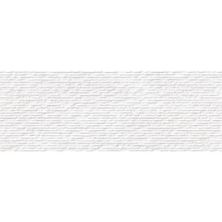 Graffi White Stripe Matt Ceramic Tile 320x900mm