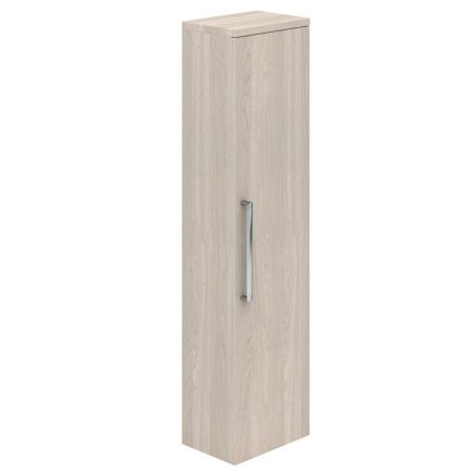 Nante Light Elm Wall Mounted Tall Storage Cabinet