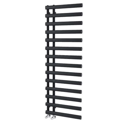 Dunwell Matt Black Designer Heated Towel Rail 1620x500mm