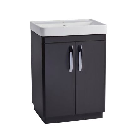 Tavistock Compass Gloss Clay Floor Standing Vanity Unit with Ceramic Basin 600mm