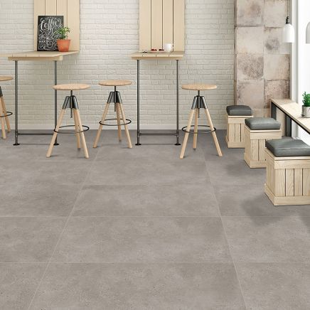 Brooks Dark Grey Concrete Porcelain Tile 1200x600mm