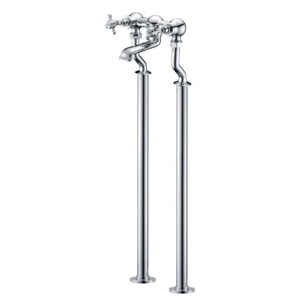 Grosvenor Chrome Bath Filler Tap on Standpipes