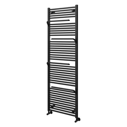 Jenka Matt Black Heated Towel Rail 1800x600mm