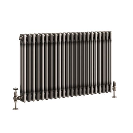 Clement Raw Metal Triple Horizontal Column Radiator - 600x1010mm