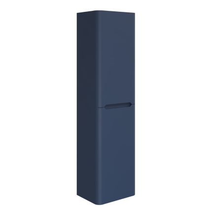 Ellis Royal Blue Wall Hung Tall Bathroom Storage Unit