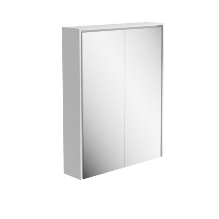 Newbury Matt White LED Mirrored Wall Cabinet 550x700mm