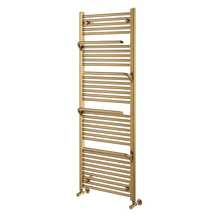 Jenka Brushed Gold Heated Towel Rail - 1510x550mm