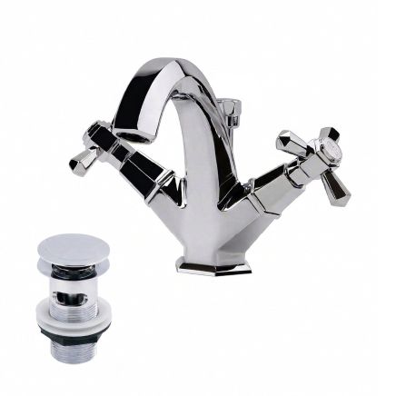 Adonis Chrome Basin Mono Traditional Tap & Waste