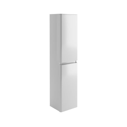 Neon Gloss White Wall Mounted Tall Storage Cabinet