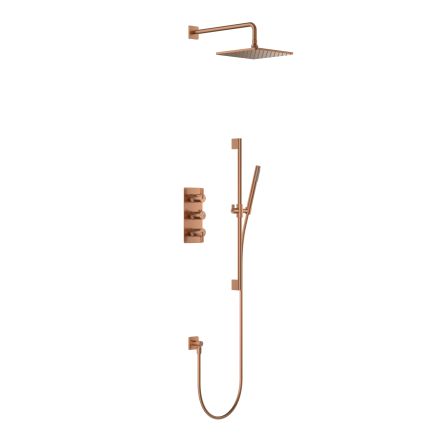 Thane Brushed Bronze Thermostatic Concealed Shower Pack
