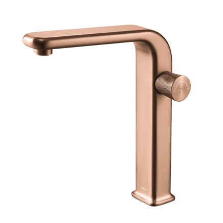 Manisa Brushed Bronze Tall Basin Mono Tap
