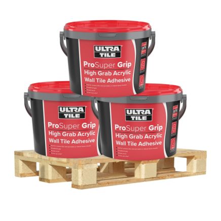 ProSuper Grip Ready Mix Wall Adhesive - 15kg (Pallet Deal - 56 Tubs)