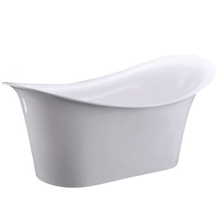 LeMont White Freestanding Acrylic Bath 1750x825mm