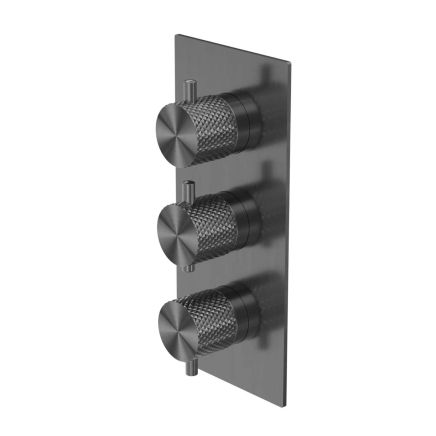 Moray Gunmetal Thermostatic Concealed Dual Outlet Shower Valve