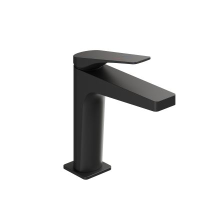 Riven Matt Black Basin Mono Tap & Waste