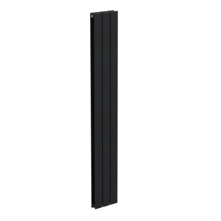Livio Black Vertical Double Panel Aluminium Radiator 1800x270mm