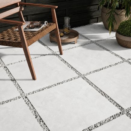 Gandi Concrete Perla Outdoor Porcelain Tile roomset