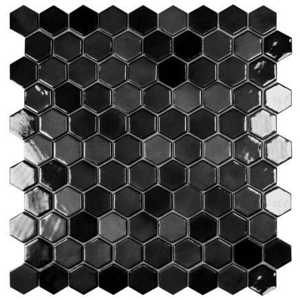 Lyra Hexagon Anthracite Mosaic 307x317mm