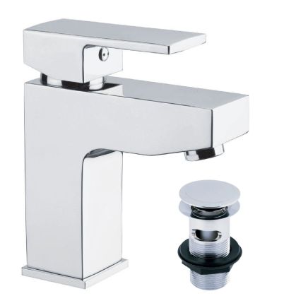 Nyland Chrome Basin Mixer Tap & Waste