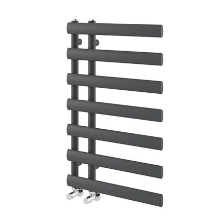 Dunwell Grey Designer Heated Towel Rail - 780x500mm