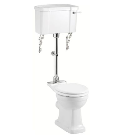 Burlington Traditional Medium Level Toilet with Ceramic Lever