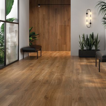 Madera Miel Matt Porcelain Wood Tile in Hallway
