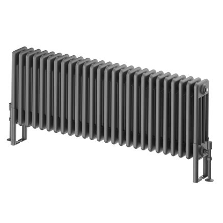 Upton Grey Quadruple Horizontal Column Radiator - 400x1190mm