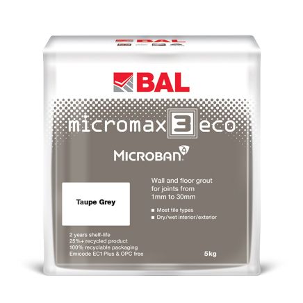 BAL Micromax3 ECO Taupe Grey Grout 5kg