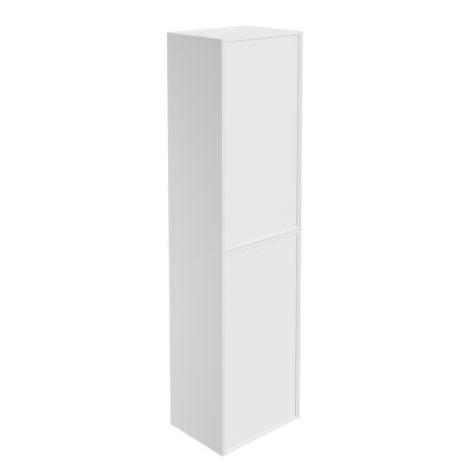 Kendal Wall Hung Tall Storage Unit in Matt White